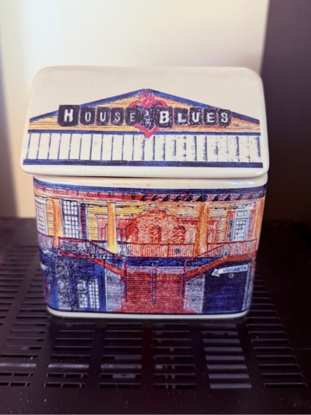 House of Blues Ceramic Container-